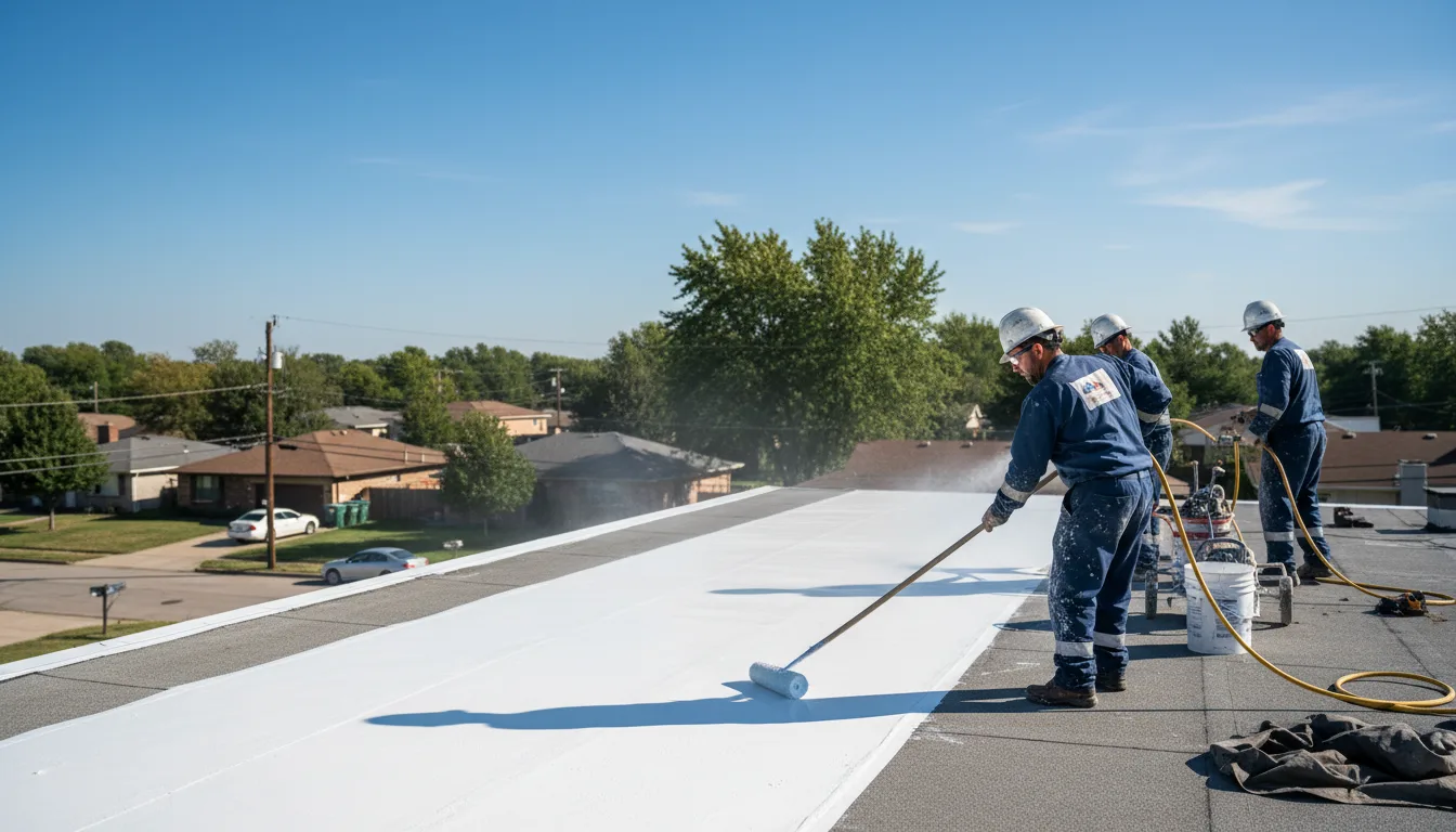 Commercial roof coating in Nettleton, MS near me